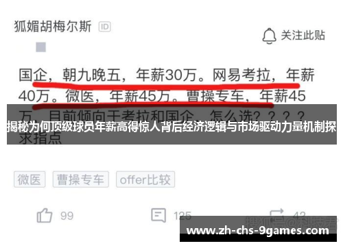 揭秘为何顶级球员年薪高得惊人背后经济逻辑与市场驱动力量机制探